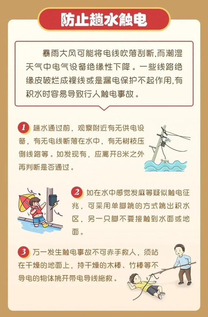 下班路上，蹚水有風險！這些危險提前防范！